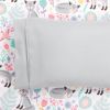 Full size Pink Grey White Teal Floral Fox Birds Soft Polyester 6 Piece Sheet Set
