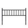Twin size Modern Farmhouse Style Black Metal Headboard