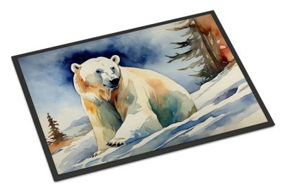 NEW Polar Bear Doormat Front Door Mat Indoor Outdoor Rugs for Entryway, Non Slip Washable Low Pile, 18H X 27W