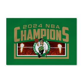 NBA Champs Celtics Gold Rise Washable Rug
