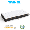 10 Inch Twin XL Mattress, Innerspring Mattress with Black Gold Trim & White Cover - Medium Firm Support, Breathable Design for College Dorms