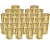 24Pcs Golden Votive Tealights Candle Holders Mercury Glass Shinny Candle Holders For Wedding Birthday Party Home Decoration Table Centerpiece