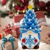 Christmas Gnome Christmas Tree, 8In Mini Ceramic Lighted Christmas Tree
