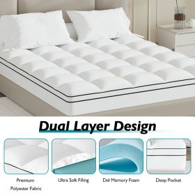 The memory foam mattress is meticulously crafted from high-quality polyester fabric. The top of our mattress wraps around you as soft as a cloud (size: CK)