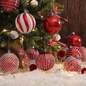 80mm Christmas Balls Ornaments (Color: )