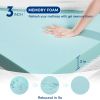 The memory foam mattress is covered with skin-friendly nano ice silk
