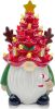 Christmas Gnome Christmas Tree, 8In Mini Ceramic Lighted Christmas Tree