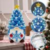 Christmas Gnome Christmas Tree, 8In Mini Ceramic Lighted Christmas Tree