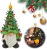 Christmas Gnome Christmas Tree, 8In Mini Ceramic Lighted Christmas Tree